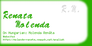 renata molenda business card