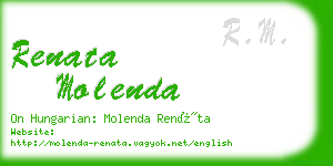 renata molenda business card